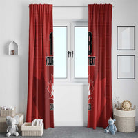 Canada Soccer Maple Leaf Custom Window Curtain Sporty Style - Wonder Print Shop