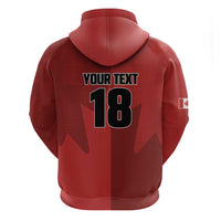 Canada Soccer Maple Leaf Custom Zip Hoodie Sporty Style - Wonder Print Shop