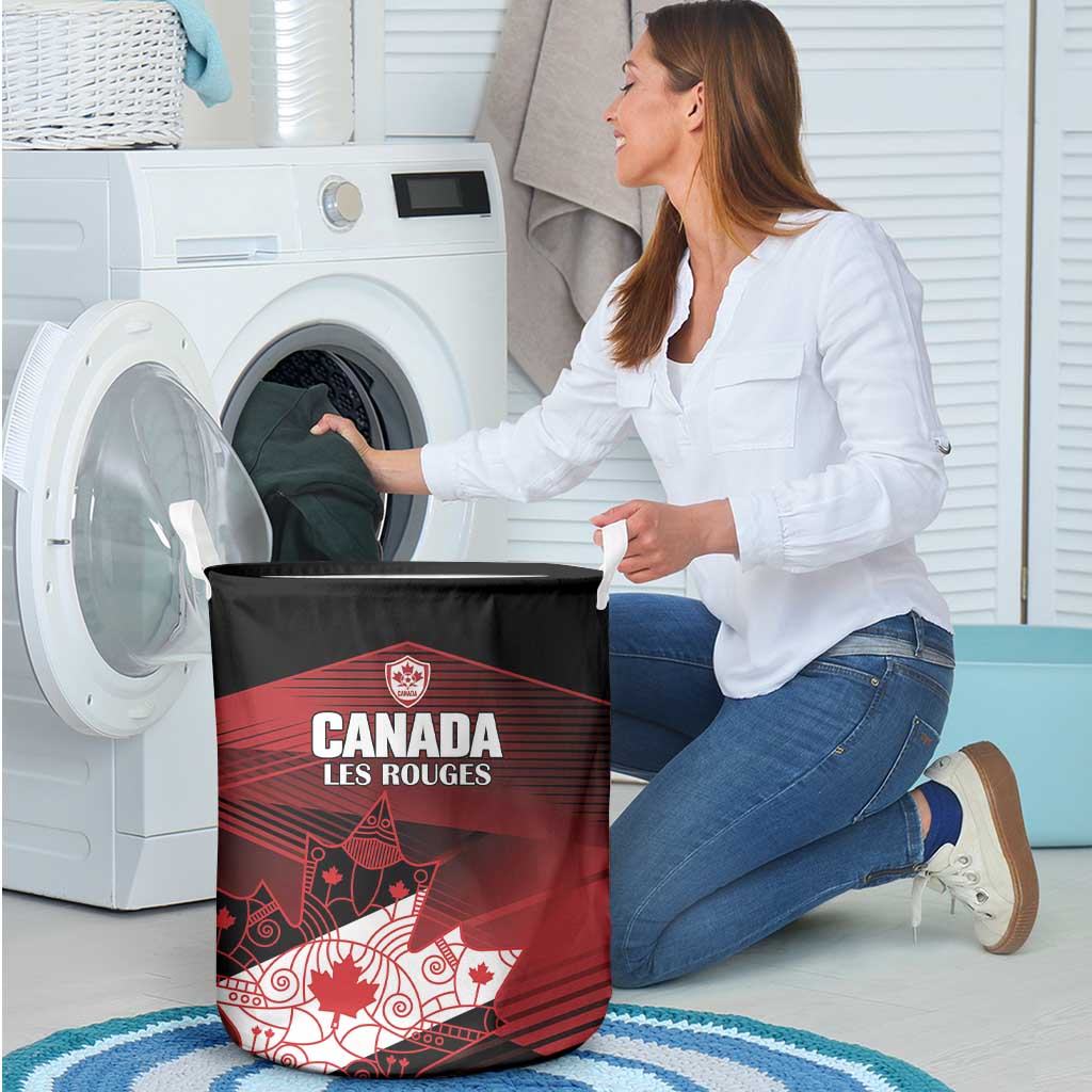 Canada Soccer Laundry Basket Les Rouges Maple Leaf - Wonder Print Shop