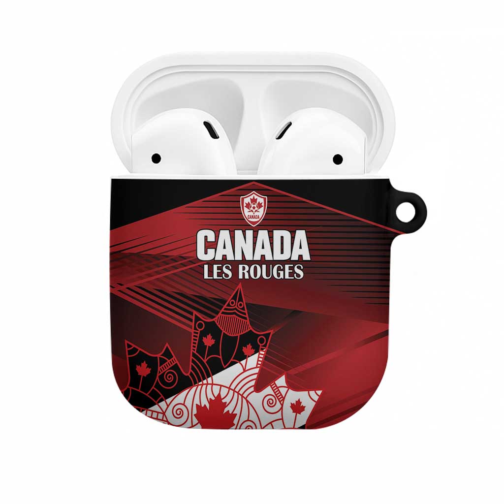 Canada Soccer AirPods Case Les Rouges Maple Leaf - Wonder Print Shop