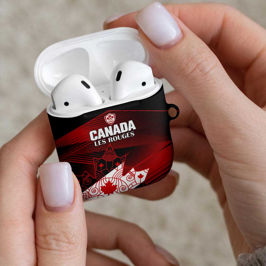 Canada Soccer AirPods Case Les Rouges Maple Leaf - Wonder Print Shop