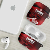 Canada Soccer AirPods Case Les Rouges Maple Leaf - Wonder Print Shop