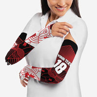 Custom Canada Soccer Arm Sleeves Les Rouges Maple Leaf - Wonder Print Shop