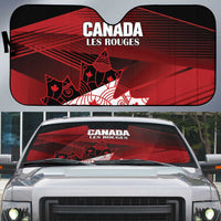 Canada Soccer Auto Sun Shade Les Rouges Maple Leaf - Wonder Print Shop