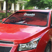 Canada Soccer Auto Sun Shade Les Rouges Maple Leaf - Wonder Print Shop