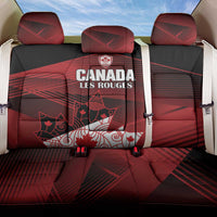 Canada Soccer Back Car Seat Cover Les Rouges Maple Leaf - Wonder Print Shop