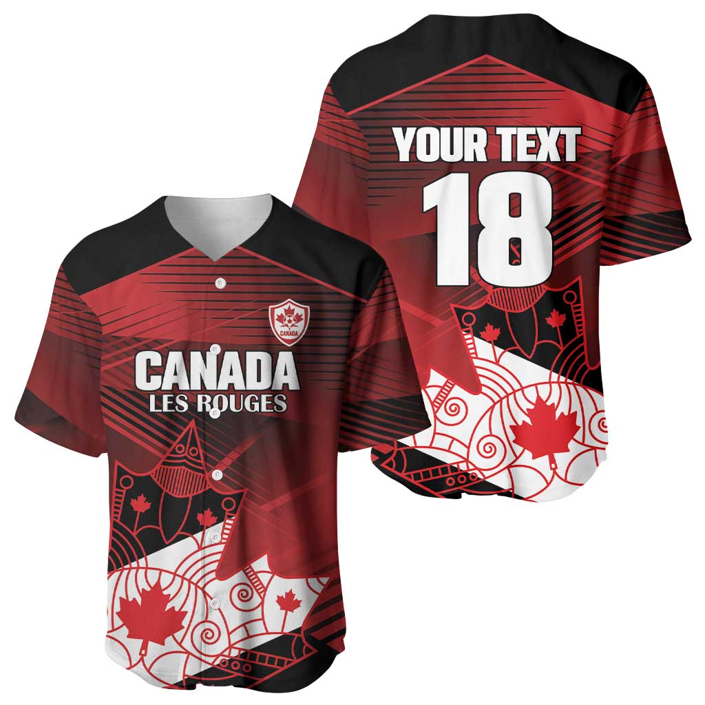 Custom Canada Soccer Baseball Jersey Les Rouges Maple Leaf - Wonder Print Shop