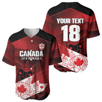 Custom Canada Soccer Baseball Jersey Les Rouges Maple Leaf - Wonder Print Shop