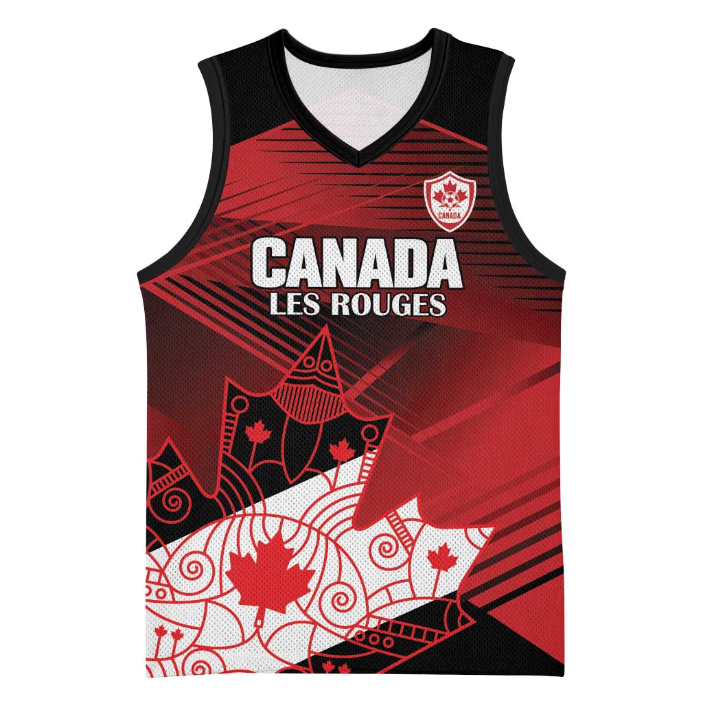 Custom Canada Soccer Basketball Jersey Les Rouges Maple Leaf - Wonder Print Shop