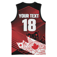 Custom Canada Soccer Basketball Jersey Les Rouges Maple Leaf - Wonder Print Shop