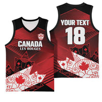 Custom Canada Soccer Basketball Jersey Les Rouges Maple Leaf - Wonder Print Shop