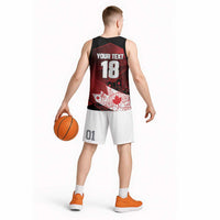 Custom Canada Soccer Basketball Jersey Les Rouges Maple Leaf - Wonder Print Shop