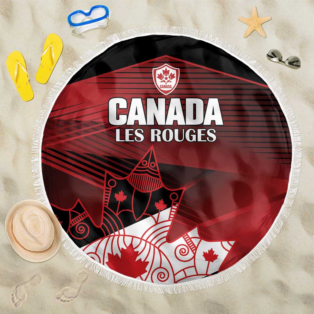 Canada Soccer Beach Blanket Les Rouges Maple Leaf - Wonder Print Shop