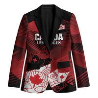 Custom Canada Soccer Blazer Les Rouges Maple Leaf - Wonder Print Shop