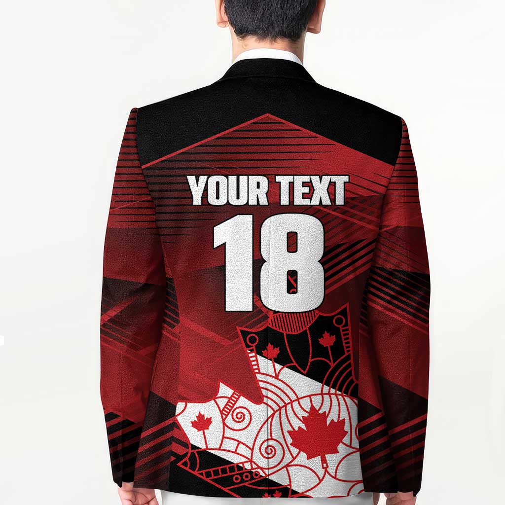 Custom Canada Soccer Blazer Les Rouges Maple Leaf - Wonder Print Shop
