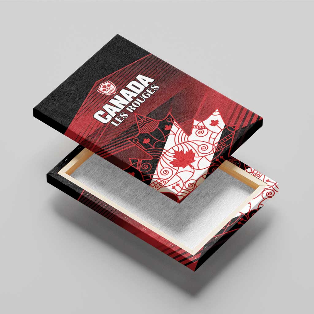 Canada Soccer Canvas Wall Art Les Rouges Maple Leaf - Wonder Print Shop