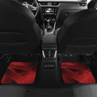 Custom Canada Soccer Car Mats Les Rouges Maple Leaf - Wonder Print Shop