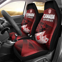 Canada Soccer Car Seat Cover Les Rouges Maple Leaf - Wonder Print Shop