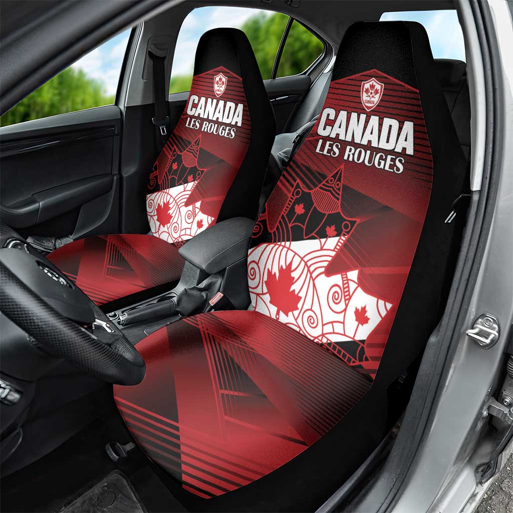 Canada Soccer Car Seat Cover Les Rouges Maple Leaf - Wonder Print Shop