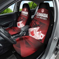 Canada Soccer Car Seat Cover Les Rouges Maple Leaf - Wonder Print Shop