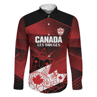 Custom Canada Soccer Family Matching Summer Maxi Dress and Hawaiian Shirt Les Rouges Maple Leaf - Wonder Print Shop