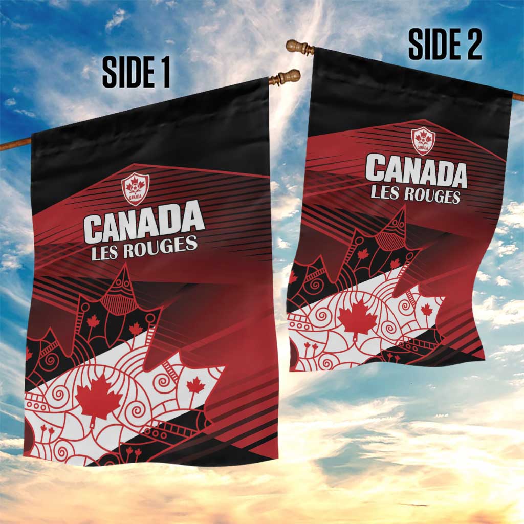 Canada Soccer Garden Flag Les Rouges Maple Leaf - Wonder Print Shop