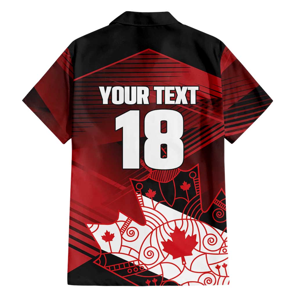 Custom Canada Soccer Hawaiian Shirt Les Rouges Maple Leaf - Wonder Print Shop