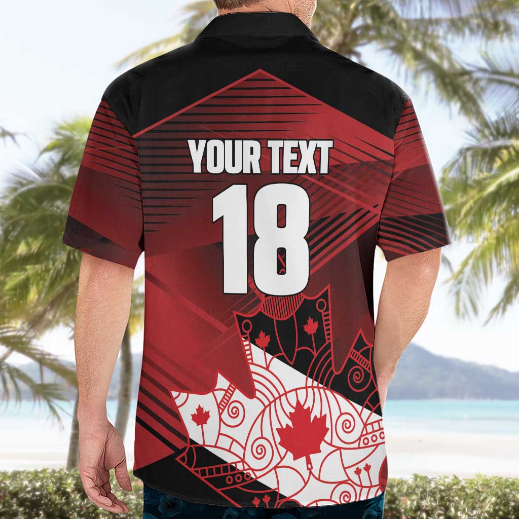 Custom Canada Soccer Hawaiian Shirt Les Rouges Maple Leaf - Wonder Print Shop