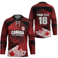 Custom Canada Soccer Hockey Jersey Les Rouges Maple Leaf - Wonder Print Shop