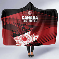 Canada Soccer Hooded Blanket Les Rouges Maple Leaf - Wonder Print Shop