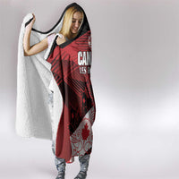 Canada Soccer Hooded Blanket Les Rouges Maple Leaf - Wonder Print Shop