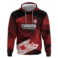 Custom Canada Soccer Hoodie Les Rouges Maple Leaf - Wonder Print Shop