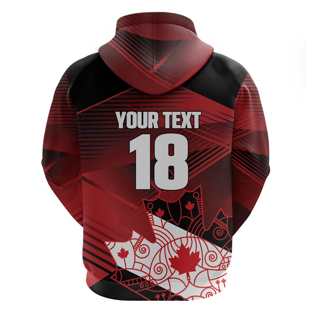 Custom Canada Soccer Hoodie Les Rouges Maple Leaf - Wonder Print Shop