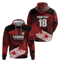 Custom Canada Soccer Hoodie Les Rouges Maple Leaf - Wonder Print Shop