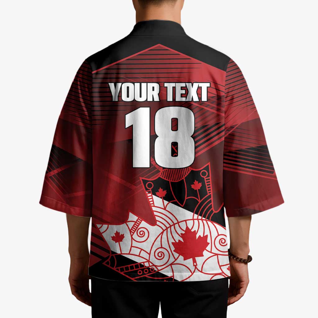 Custom Canada Soccer Kimono Les Rouges Maple Leaf - Wonder Print Shop