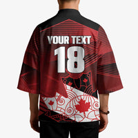 Custom Canada Soccer Kimono Les Rouges Maple Leaf - Wonder Print Shop