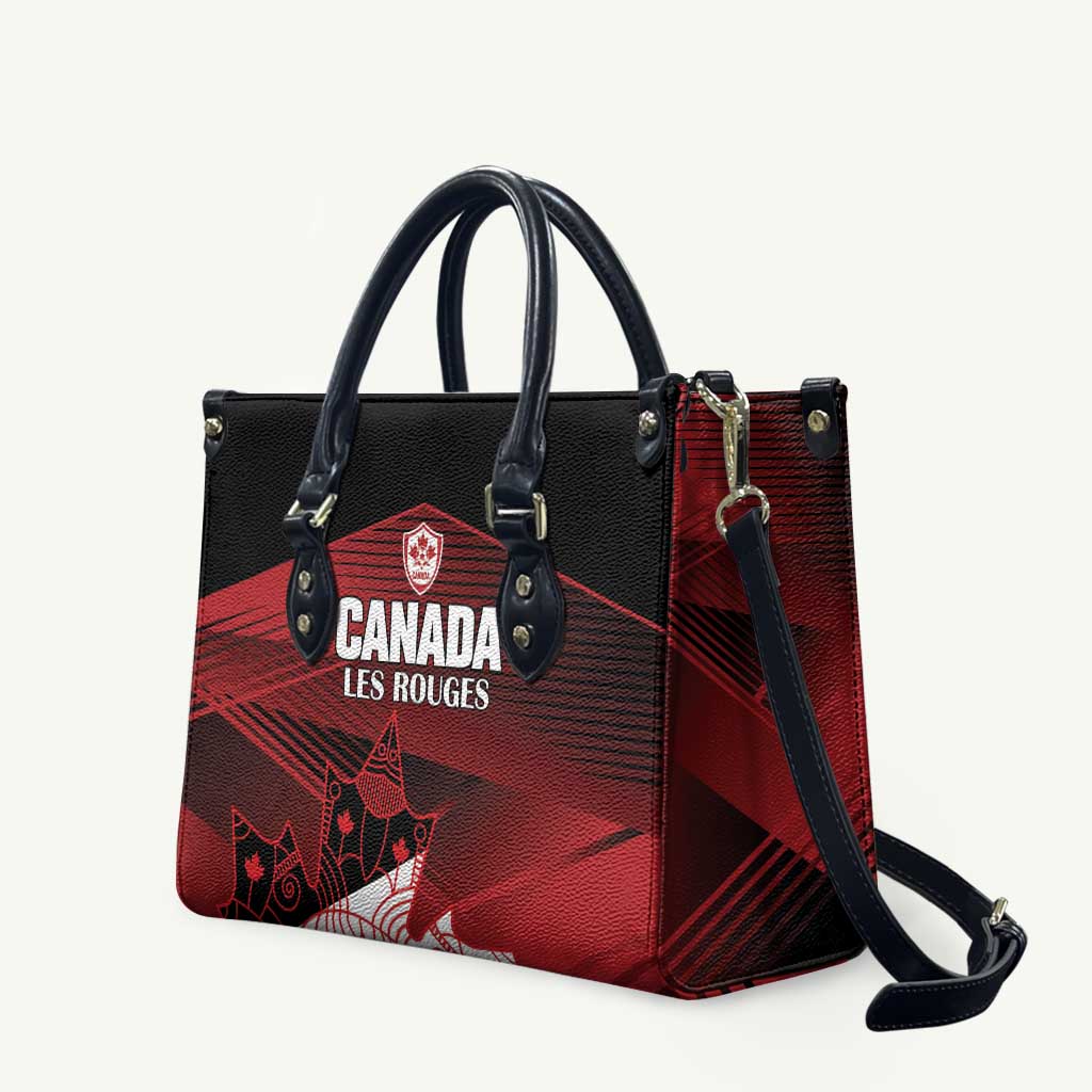 Canada Soccer Leather Bag Les Rouges Maple Leaf - Wonder Print Shop