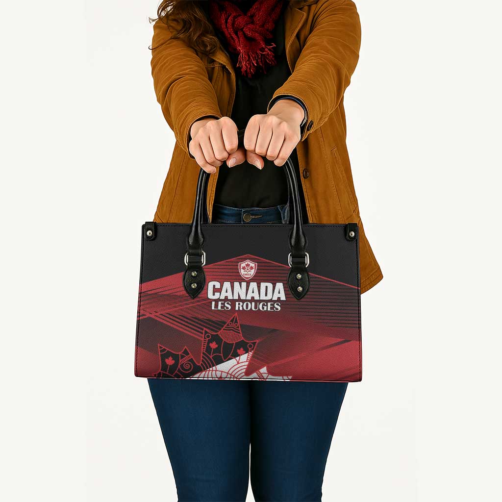 Canada Soccer Leather Bag Les Rouges Maple Leaf - Wonder Print Shop