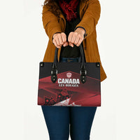 Canada Soccer Leather Bag Les Rouges Maple Leaf - Wonder Print Shop