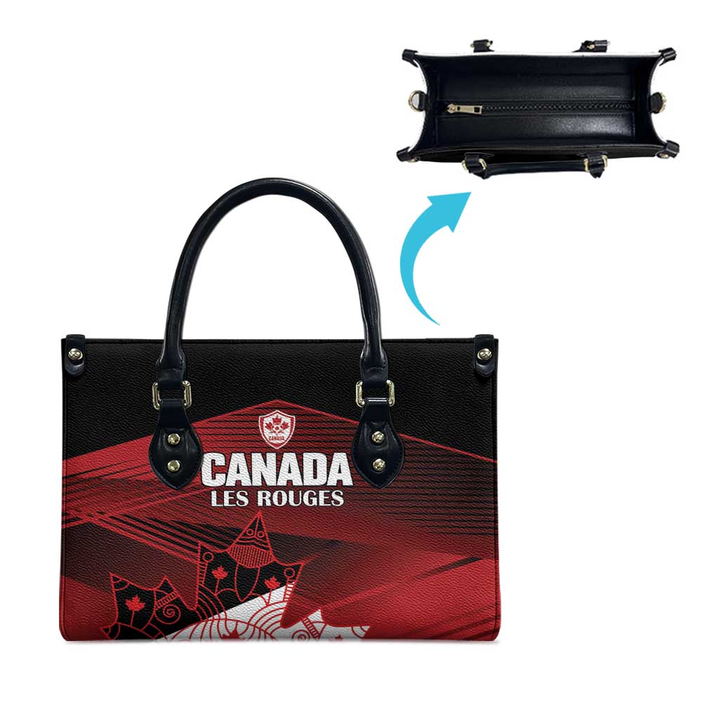 Canada Soccer Leather Bag Les Rouges Maple Leaf - Wonder Print Shop