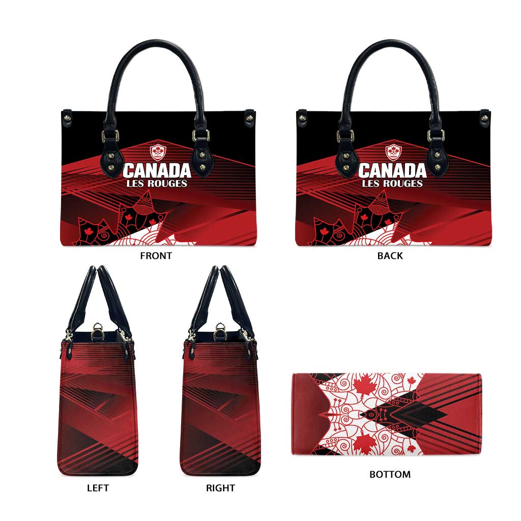 Canada Soccer Leather Bag Les Rouges Maple Leaf - Wonder Print Shop