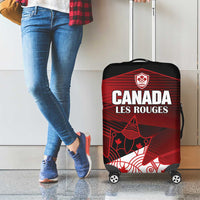 Canada Soccer Luggage Cover Les Rouges Maple Leaf - Wonder Print Shop
