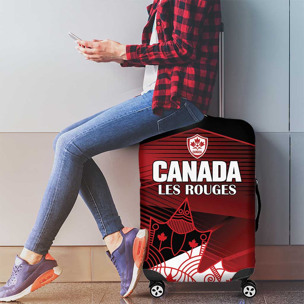 Canada Soccer Luggage Cover Les Rouges Maple Leaf - Wonder Print Shop
