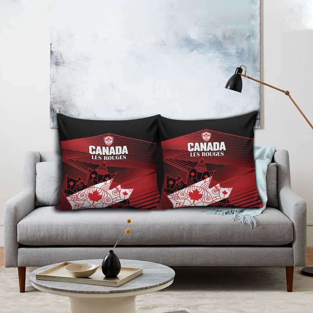 Canada Soccer Pillow Cover Les Rouges Maple Leaf - Wonder Print Shop