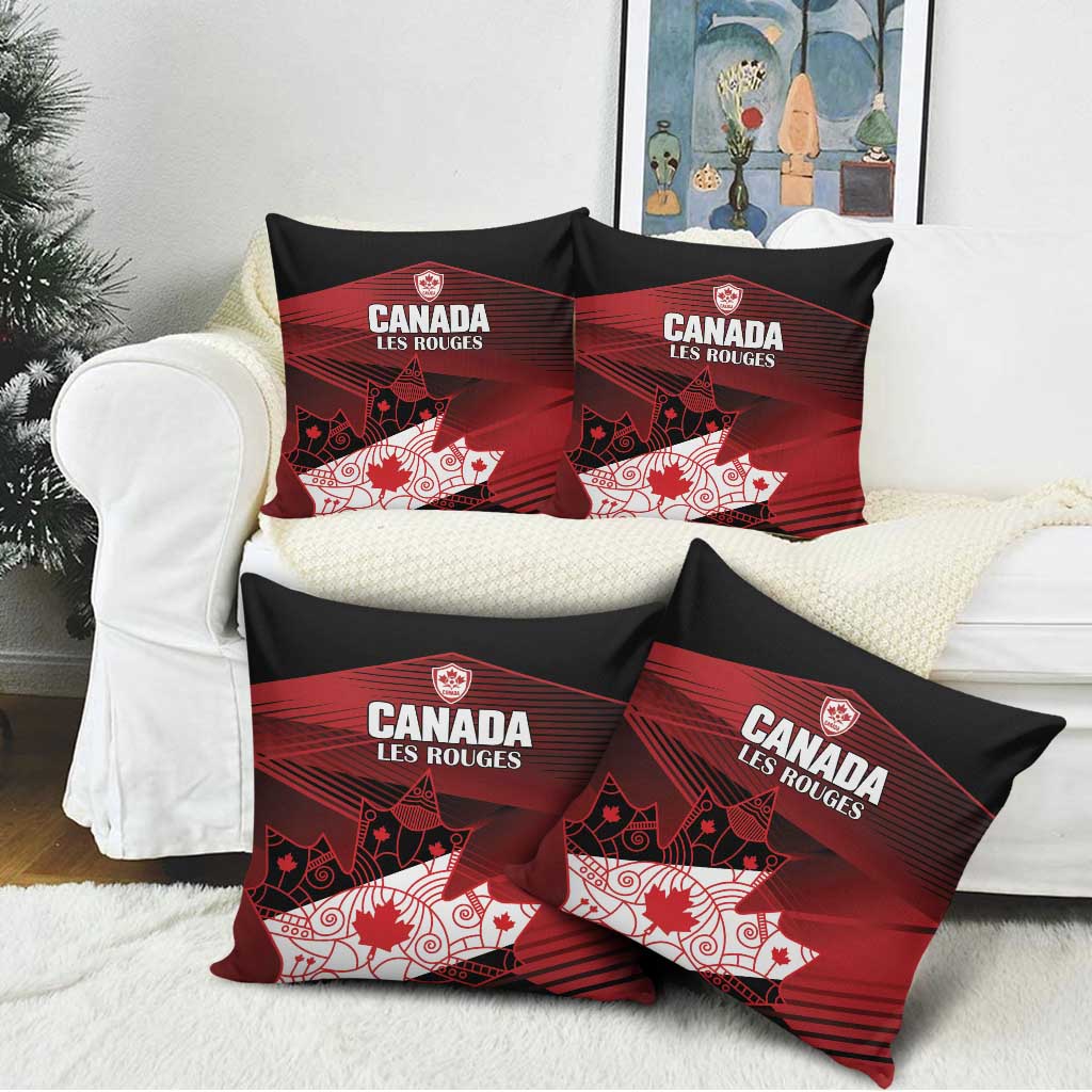 Canada Soccer Pillow Cover Les Rouges Maple Leaf - Wonder Print Shop