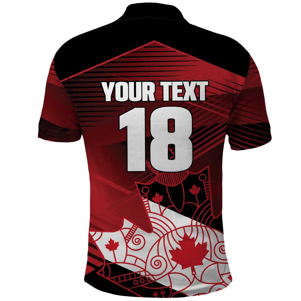 Custom Canada Soccer Polo Shirt Les Rouges Maple Leaf - Wonder Print Shop