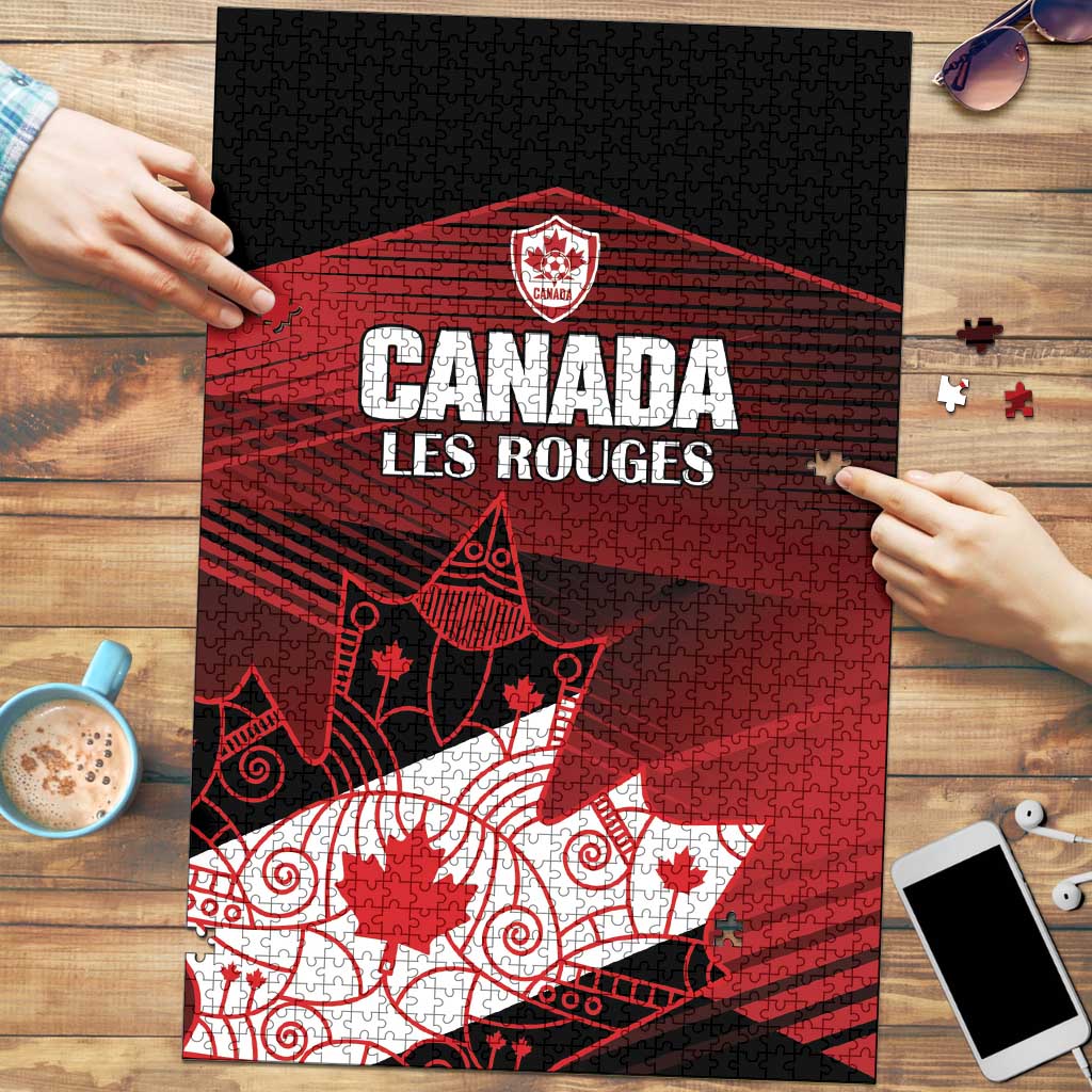 Canada Soccer Puzzle Les Rouges Maple Leaf - Wonder Print Shop