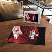 Canada Soccer Puzzle Les Rouges Maple Leaf - Wonder Print Shop