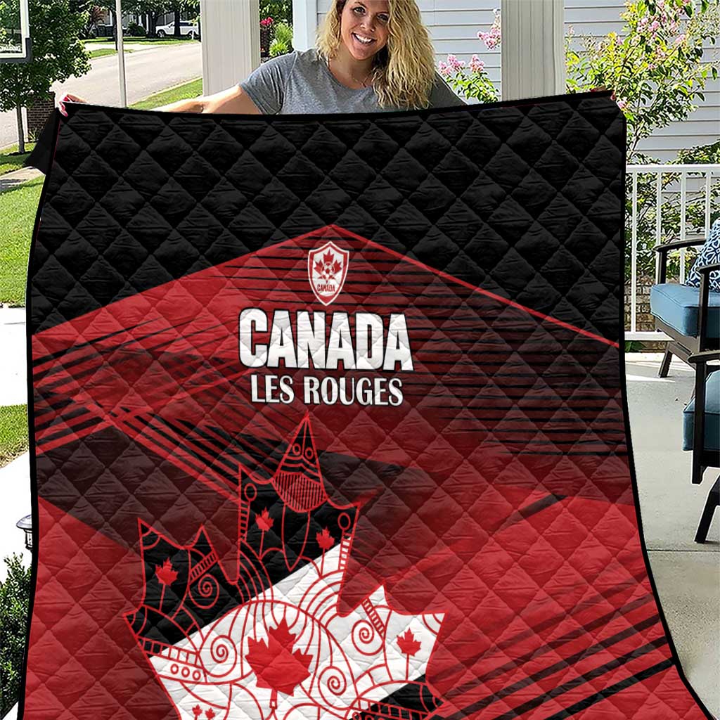 Canada Soccer Quilt Les Rouges Maple Leaf - Wonder Print Shop