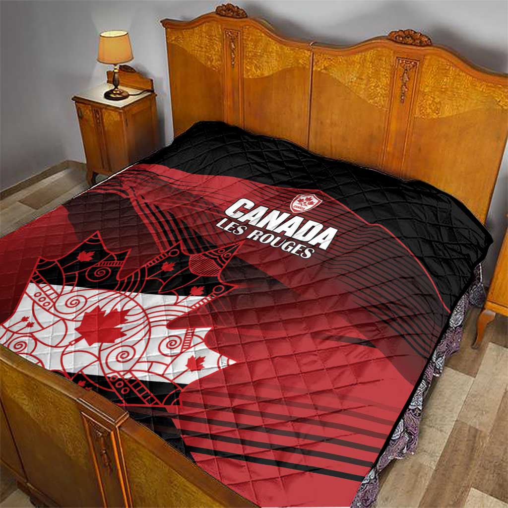 Canada Soccer Quilt Les Rouges Maple Leaf - Wonder Print Shop